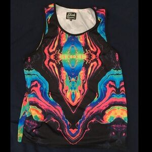 Men’s/Unisex funky psychedelic tank top